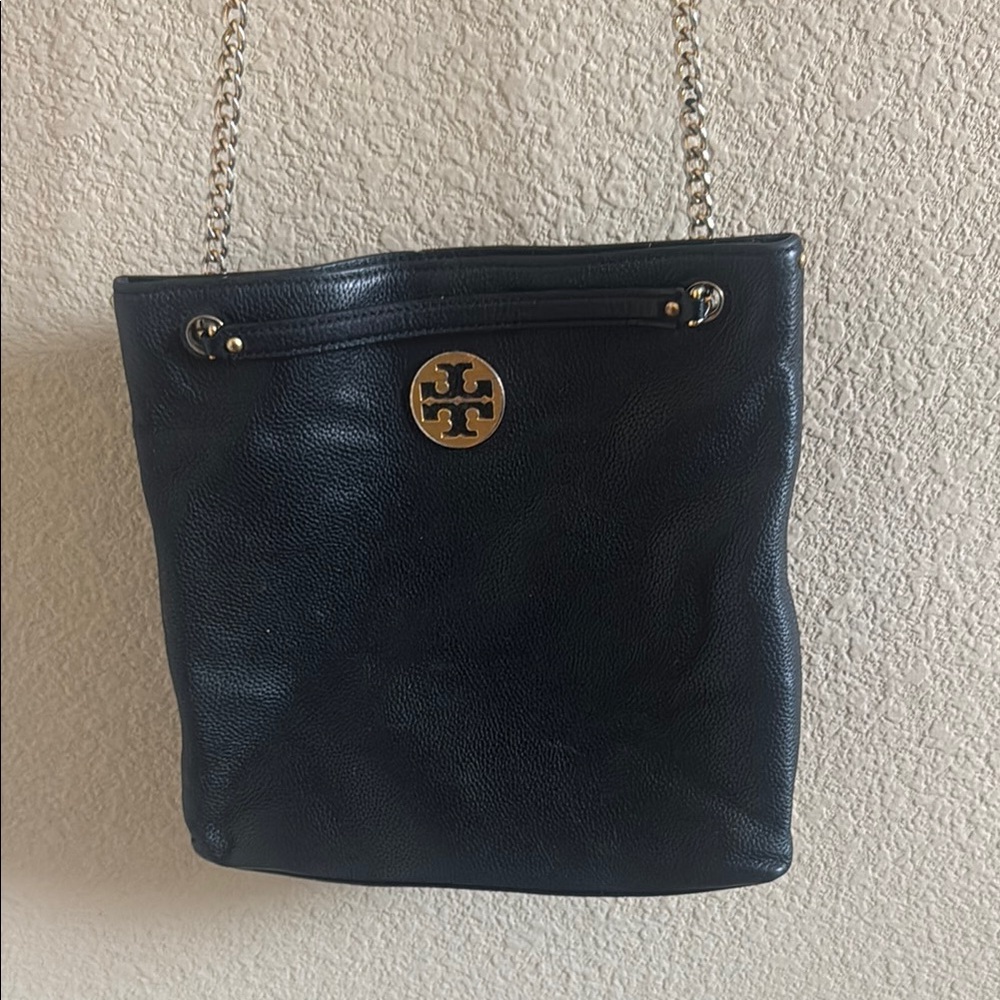 Tory Burch Everly Swingpack Shoulder Bag Black Leather